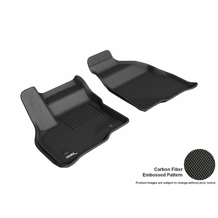 3D Maxpider Kagu R1 Floor Mat for 2017-2019 Chevrolet Bolt EV, Black L1CH08711509